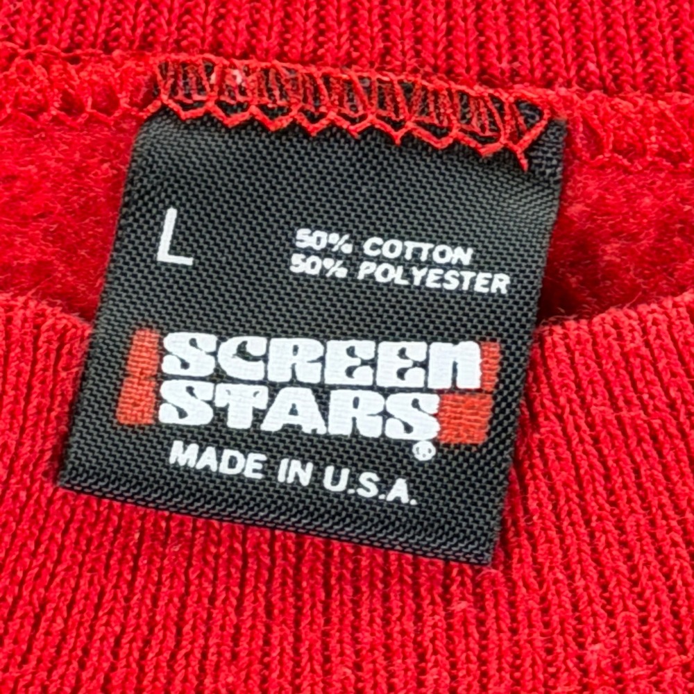 Vintage Disney Snow White Grumpy Sweatshirt R Stanley Screen Stars Red 1988 - Picture 9 of 13